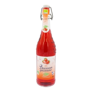 Boisson gazeuse goût fraise BIO bouteille 75cl  CT 6