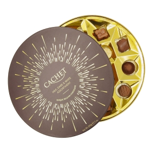 Assortiment de chocolats boîte cadeau 200g  CT 12 TAB