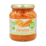 Carottes rapées BIO bocal 190g pne<br>