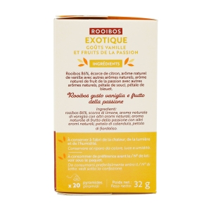 Rooibos exotique boîte 20 pyramides Renuté  CT 20 BOITES