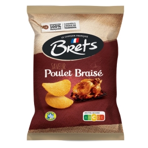Chips poulet braisé paquet 125g Bret's  CARTON DE 10