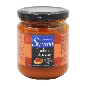Confinade de tomates pot 190g Savino  Carton de 12 pots de 190 gr