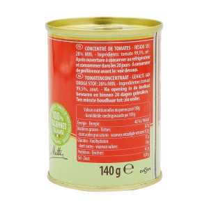 Double concentré de tomates boîte 140g  CT DE 12 BOITES