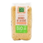 Graine de lin doré BIO pqt 425g Grain de Frais<br>