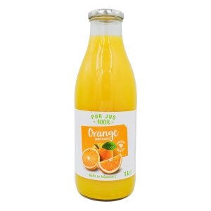 Pur jus d'orange du Brésil bouteille 1l  CT 6