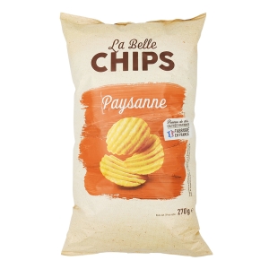 Chips paysannes paquet 270g  CARTON DE 16