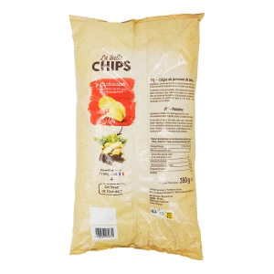 Chips croustillante paquet 350gr  CARTON DE 12