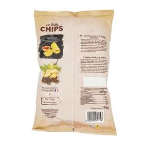 Chips barbecue paquet 120g La Belle Chips  CARTON DE 20 SACHETS