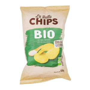 Chips ondulées BIO paquet 130g La Belle Chips  CARTON DE 20 SACHETS