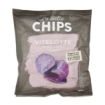 Chips de Vitelotte paquet 100g La Belle Chips  carton de 16 sachets
