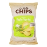 Chips pesto fromage ondulées 120g   CARTON DE 20 SACHETS