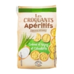 Biscuits sablés crème isigny ail ciboulette 100g<br>