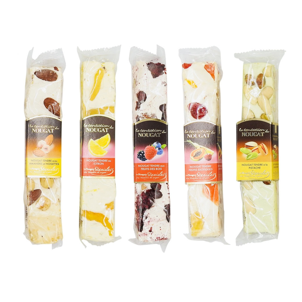 Grossiste Barre de nougat aux fruits pièce 100g CT DE 25 PCE - prix en gros