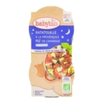 Bols ratatouille et riz BIO 2x200g BABYBIO<br>