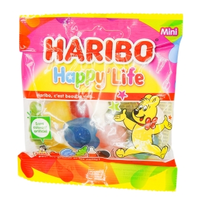 Bonbons Happy Life boîte de 30 sachets 40g Haribo  CT DE 8 BTE DE 30x40G