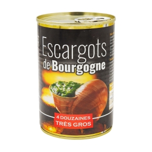 Escargots de Bourgogne 4 douzaines boîte 400g  CT DE 12 BTE