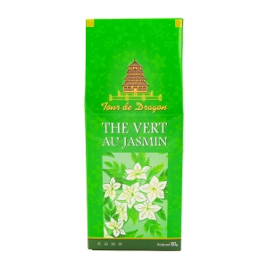 Thé vert jasmin paquet 80g  Carton de 32 sachets
