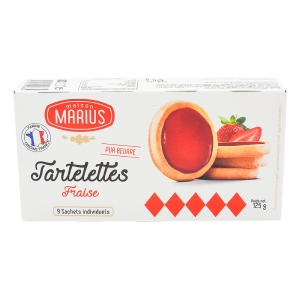 Tartelette fraise boite 125g Maison Marius  CT DE 14 PQT