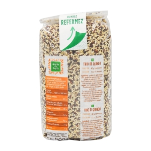 Trio de quinoa sachet 500g Grain de Frais  Carton de 15 x 500 gr