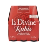 Bière LA DIVINE Rubis pack 6 x 25 cl<br>