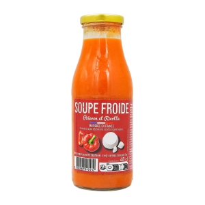 Soupe froide poivron et ricotta btle 48cl  CT DE 6 BTL