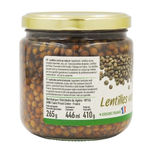 Lentilles Poitou Charentes bocal 265g  CT DE 6 BOC