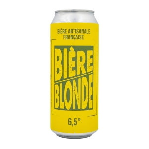 Bière blonde 6.5 canette 50cl  CARTON DE 24