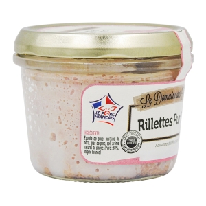 Rillettes Pur Porc bocal 180g  CT DE 12 BOC