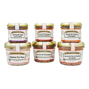 Rillettes Pur Porc bocal 180g  CT DE 12 BOC