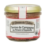 Terrine de Campagne Piment bocal 90g  CT DE 15 BOC