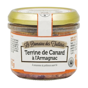 Terrine de Canard à l'Armagnac bocal 90g  CT DE 15 BOC