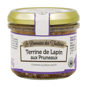 Terrine de Lapin Pruneaux bocal 90g  CT DE 15 BOC