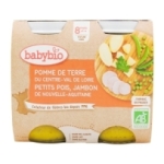 Pots légumes et jambon BIO 2x200g BABYBIO<br>