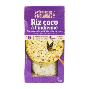 Riz basmati sauté à la noix de coco pqt 250g   CTN DE 6 SCH