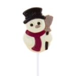 Sucettes Bonhomme chocolat lait 25g  CT DE 24 PCE