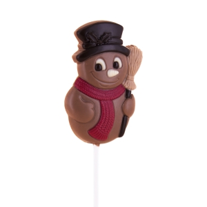 Sucettes Bonhomme chocolat lait 25g  CT DE 24 PCE