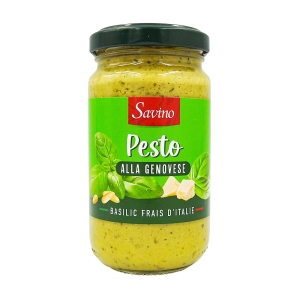 Sauce pesto a la Genovese pot 190g Savino  CTN DE 12 POTS