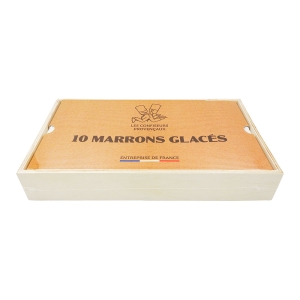 Marrons glacés écrin en bois 200g  CT DE 24 BTE