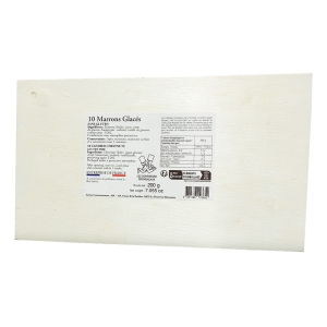 Marrons glacés écrin en bois 200g  CT DE 24 BTE