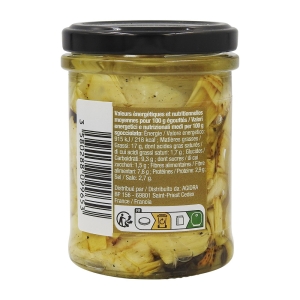Artichauts grillés à l'huile pot 180g  CTN DE 6 POTS