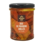 Duo de poivrons grillés à l'huile pot 180g<br>