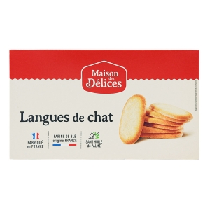Biscuit langue de chat paquet 200g  CTN DE 12 PQT