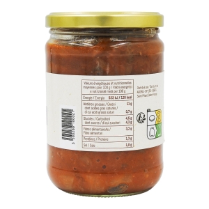 Aubergines cuisinées à la provençale bocal 520g  CTN DE 12 BOC