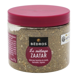 Mélange Zaatar pot 75g Bédros  Carton de 12 x 75GR