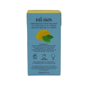 Infusion froide menthe citron 20 sachets  CARTON DE 20 BTE