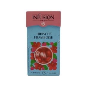 Infusion froide hibiscus framboise 20 sachets  CARTON DE 20 BTE