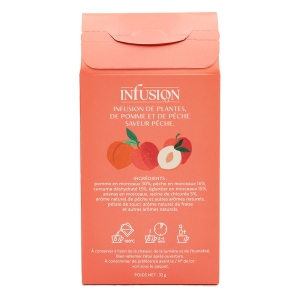 Infusion pomme pêche 20 sachets  CT 20 BOITES