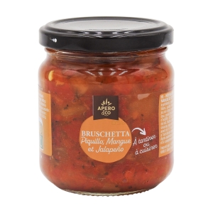 Bruschetta piquillo, mangue et Jalapeño pot 190g  CT DE 12 POT