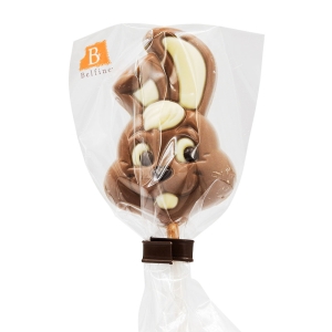 Sucette lapin binky chocolat au lait sachet 25g  DISPLAY DE 24 PCE