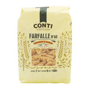 Pâtes farfalle paquet 500g CONTI  CTN DE 24 PQT